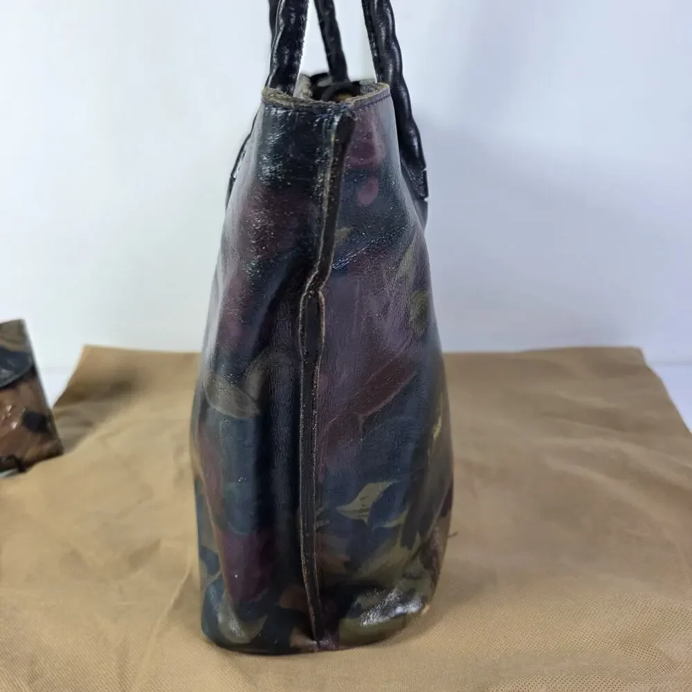 Patricia Nash Eastleigh Tote Peruvian Painting & Reiti Kisslock Wallet 2 pc Set